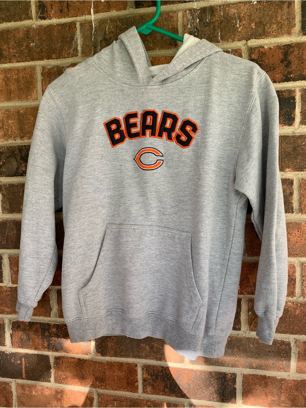 Chicago Bears NFL Kids Hoodie Gray Orange C Logo Sweatshirt